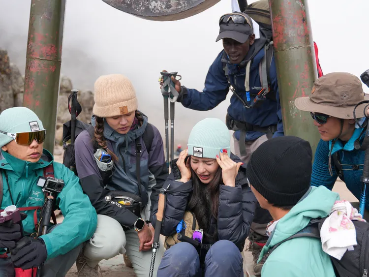雷艾美回憶這次登山過程覺得生命被威脅。三立提供