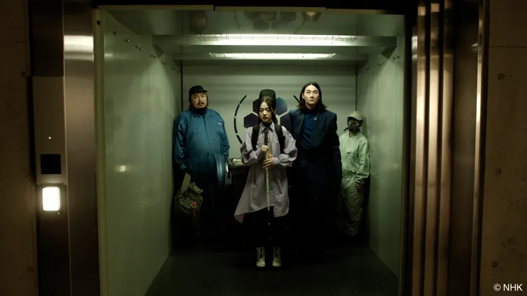 林廷憶（中）飾演視障女孩。Hami Video提供