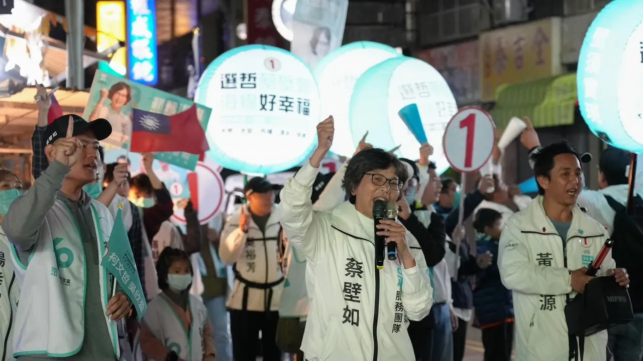 蔡壁如2024年參選台中第一選區立委。翻攝自蔡壁如臉書