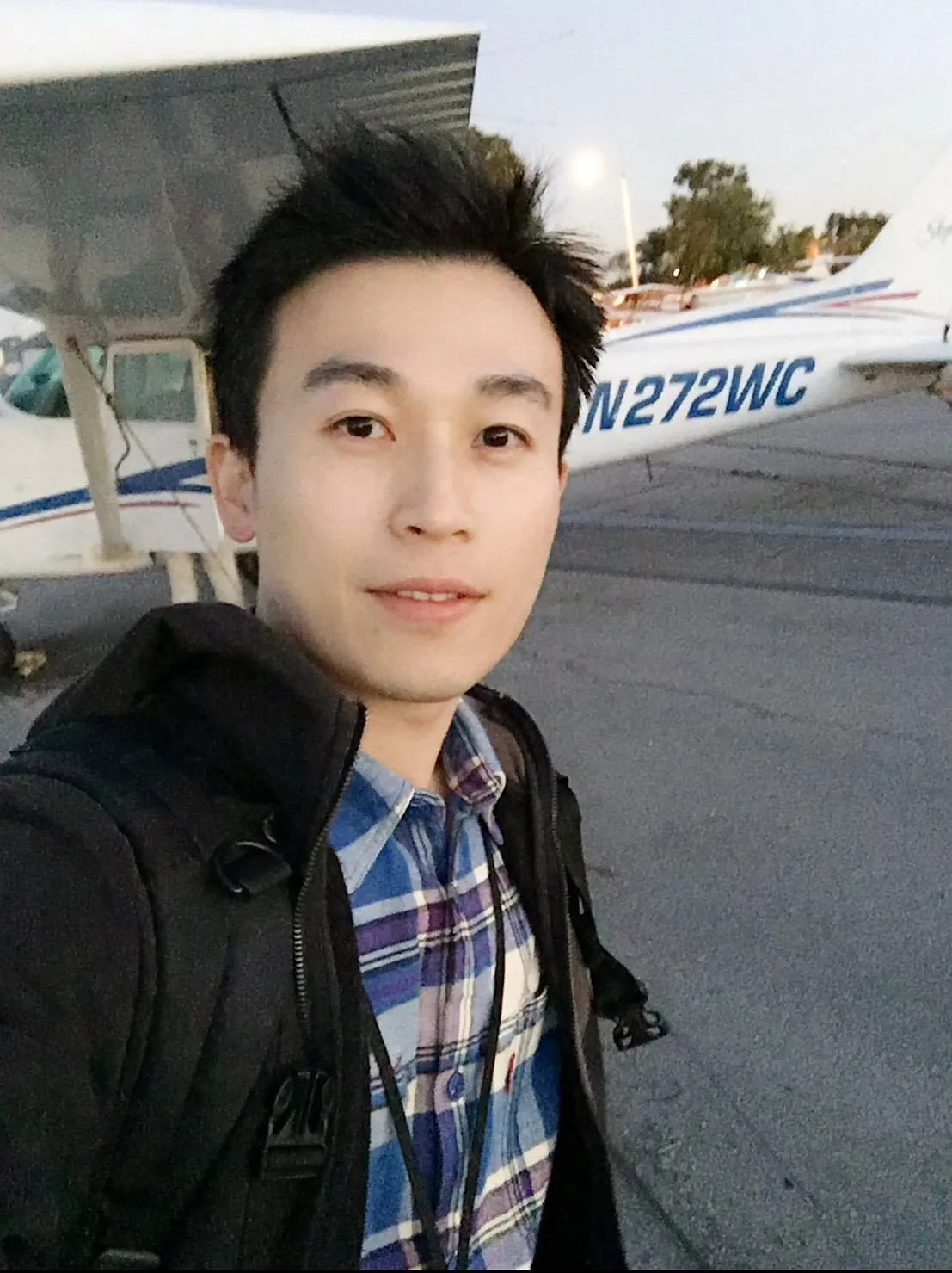 主播黄家纬为了花莲灾情，短驻花莲。三立提供