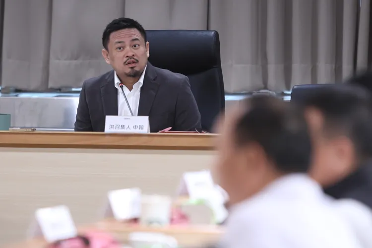 勞動部部長洪申翰。彭欣偉攝