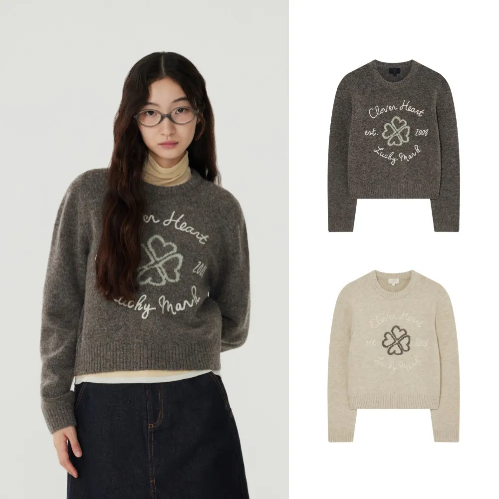 COVERNAT幸运草厚针织衫，各3490元。品牌提供