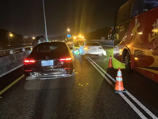 安全帶保命！　國1五楊桃園路段4車2度追撞無人傷