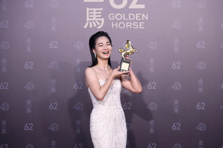 陳雪甄感謝角色帶領她上台。莊宗達攝