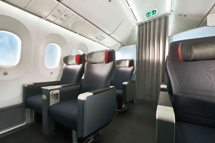 豪華經濟艙空間。加拿大航空提供