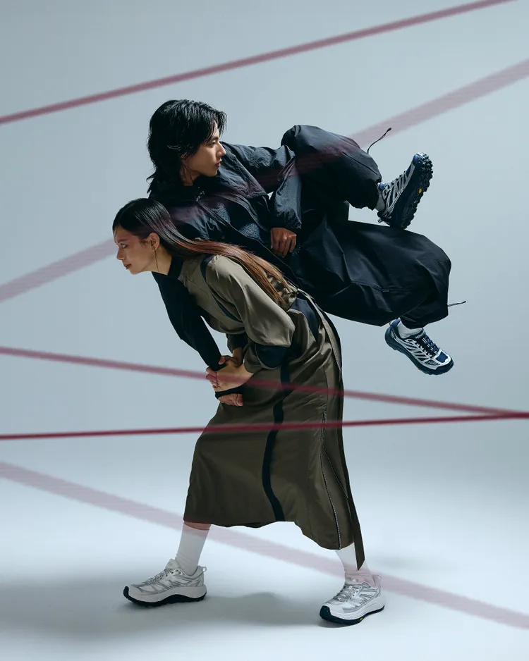 HOKA本季與oqLiq展開合作，日前登上SS26台北時裝周主題開幕秀舞台。品牌提供