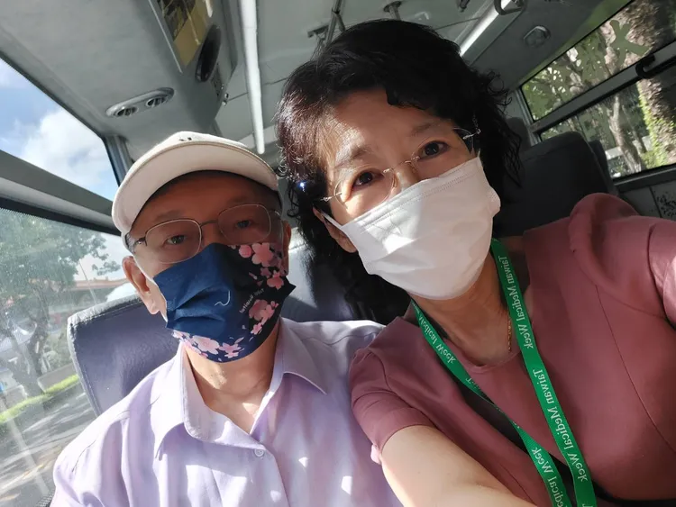 民眾黨前主席柯文哲、柯妻陳佩琪。翻攝自陳佩琪臉書