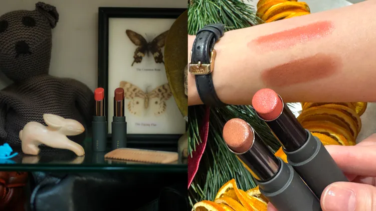 OSAJI手繪紀念潤唇膏，各900元。品牌提供、張家玲攝