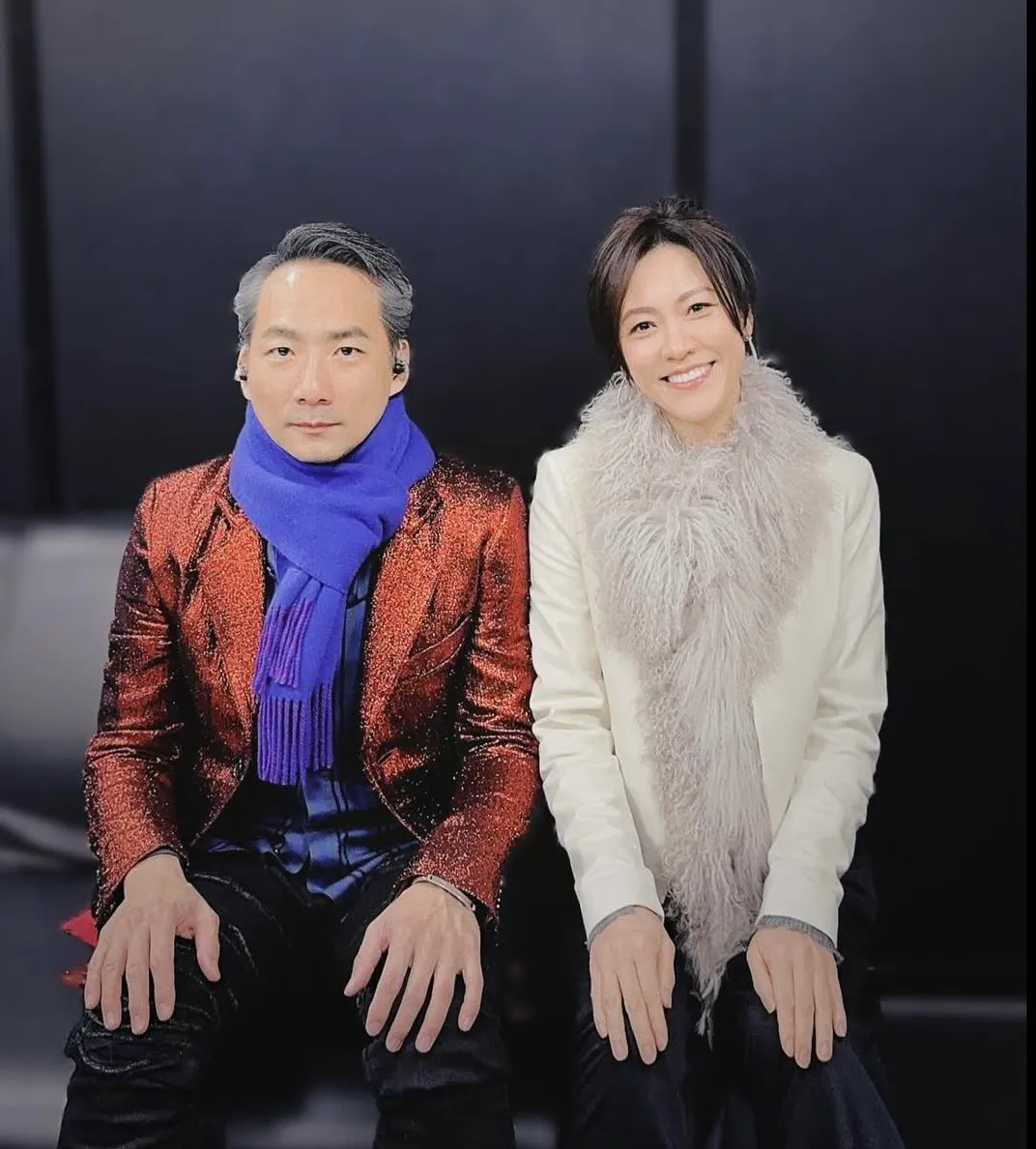 路渟瀛在老公演唱会后跟他合照。翻摄路渟瀛IG