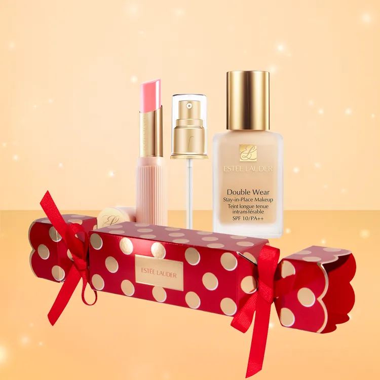 雅詩蘭黛2025歡慶時刻聖誕糖果盒包裝服務。品牌提供