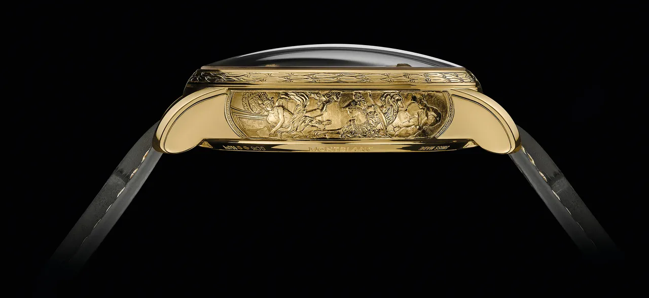 万宝龙明星传承系列悬浮外置陀飞轮腕表凡尔赛宫限量版8。品牌提供