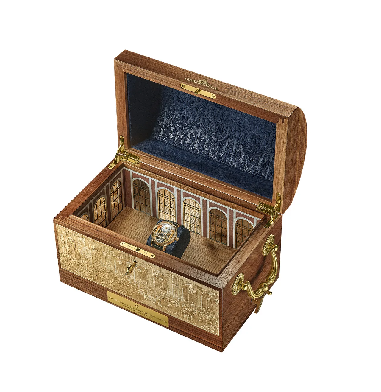 腕表随附由巴黎木艺品牌Elie Bleu打造的专属表盒。品牌提供