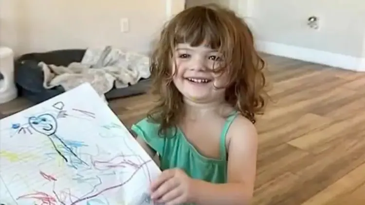 女童被父亲关在车内活活热死。翻摄自《纽约邮报》