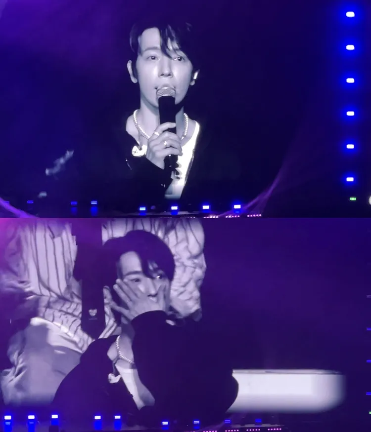 東海唱到《至少還有你》忍不住落淚。讀者提供