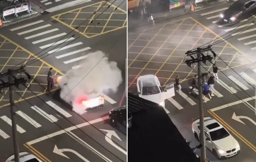 「改管猴」逢甲商圈炸街　大叔持灭火器理论！惨遭围殴遍体鳞伤