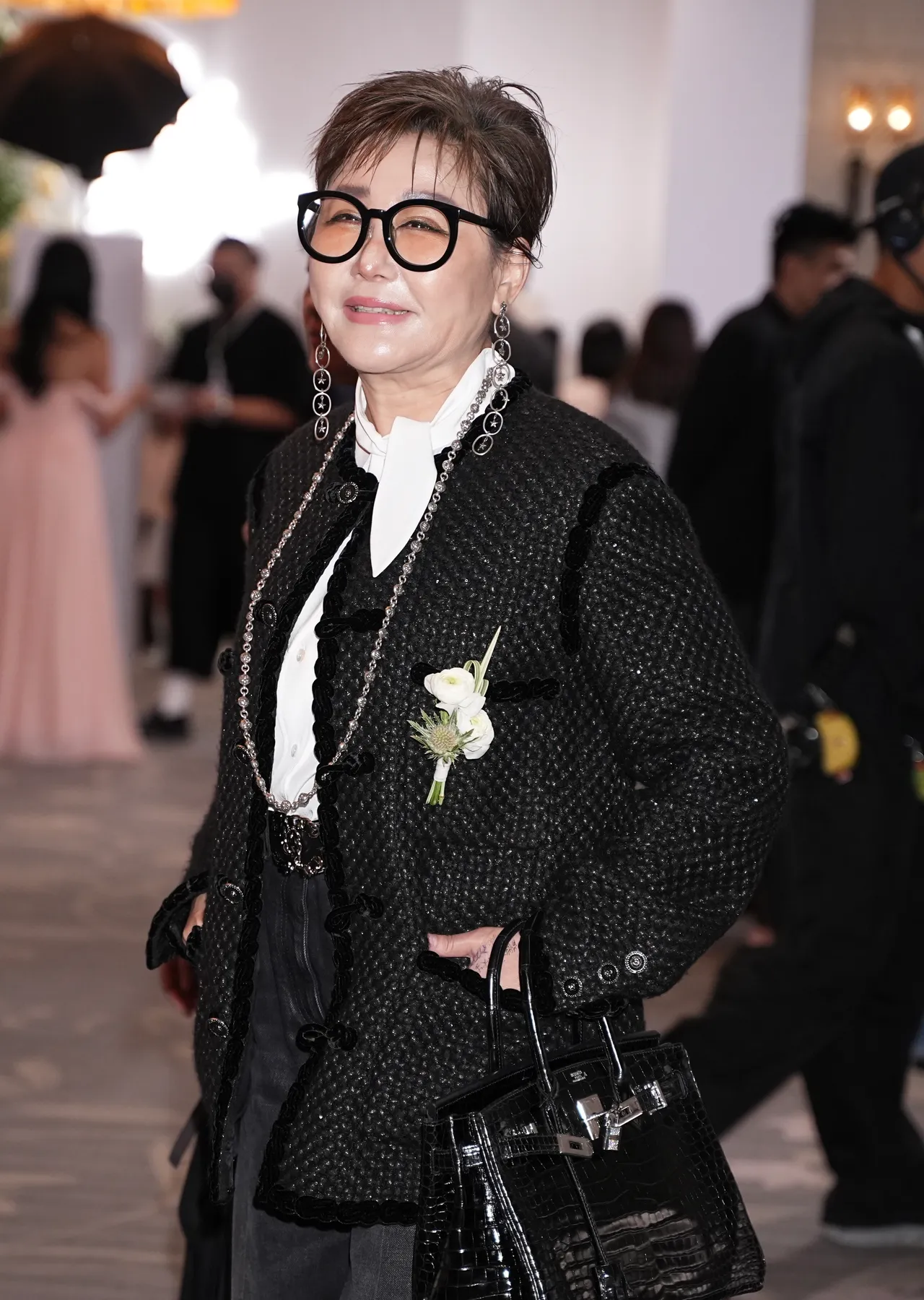 蓝心湄也是邱泽和许玮宁登记结婚的证婚人。彭欣伟摄