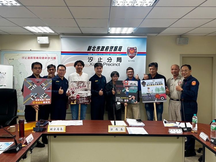 汐止警深度交流大貨車業者 共簽「企業責任」維護學區學童安全