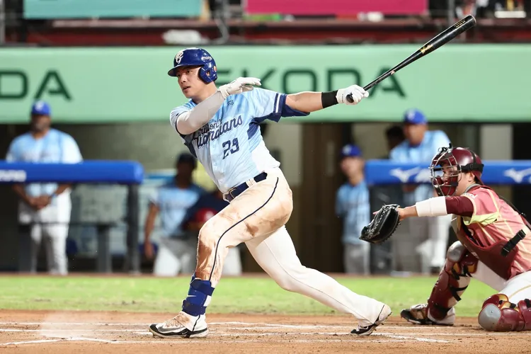 申皓玮打击表现亮眼，为球队关键助力。／图片来源： 富邦悍将棒球队粉丝团。