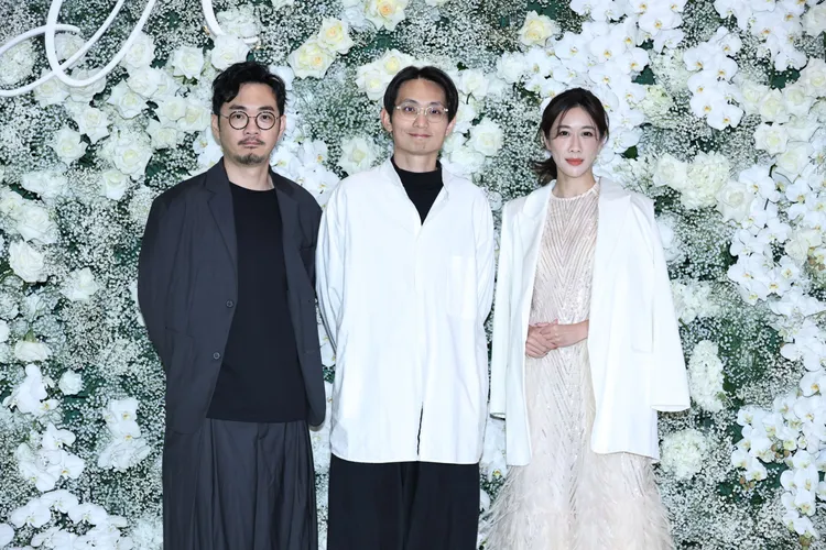 《當男人戀愛時》程偉豪、殷振豪和金百倫出席邱澤、許瑋甯婚宴。彭欣偉攝