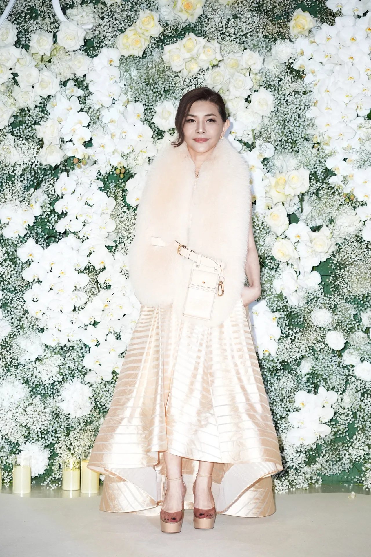 张清芳出席邱泽、许玮宁婚宴。彭欣伟摄