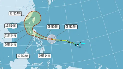 鳳凰可能轉強颱最快10日發海警　雙北花蓮山區防豪雨