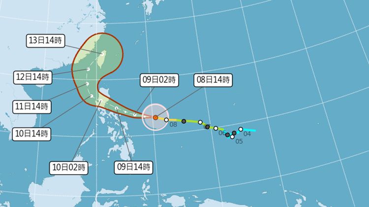 鳳凰可能轉強颱最快10日發海警 雙北花蓮山區防豪雨