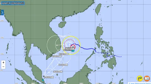 最快明早又有新台风「洛鞍」　离「天琴」超近！