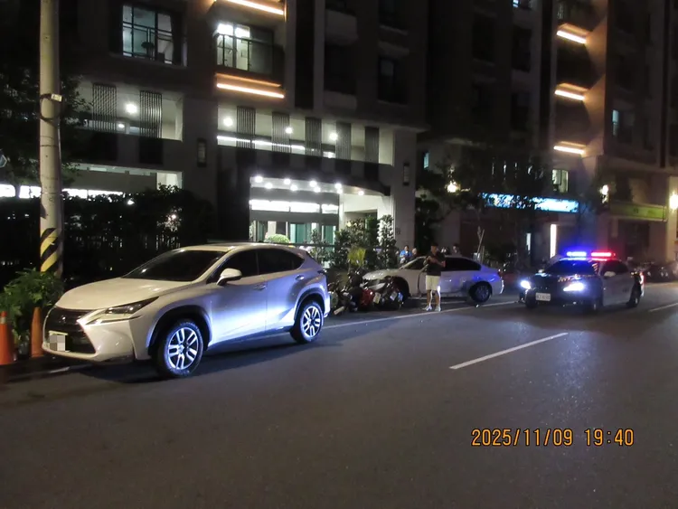 肇事的Lexus休旅車。民眾提供