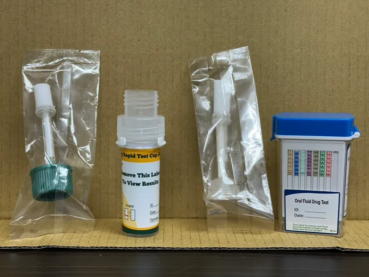 新引進的毒品快篩試劑。翻攝畫面