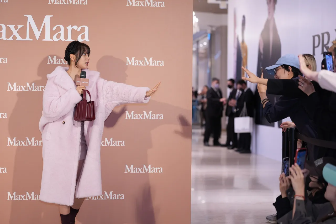 惠利现场饭撒，相当宠粉。彭欣伟摄