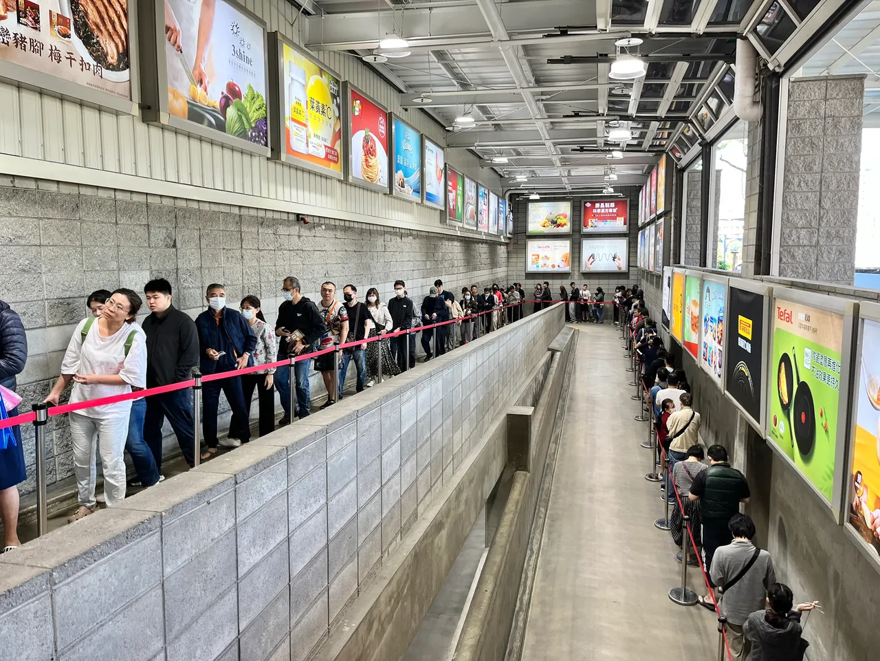 黑五开跑，民众一早排队抢优惠。庄宗达摄