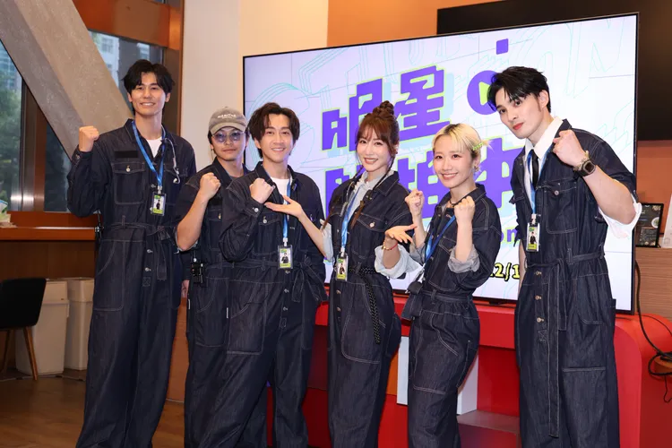 （左起）風田、楊銘威、陳漢典、曾莞婷、Lulu、黃偉晉。莊宗達攝