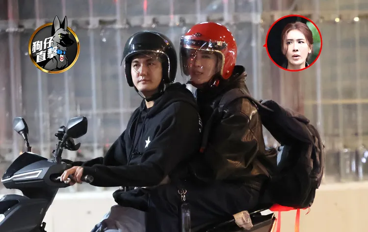 小禎（右）和小7歲行政主廚Alan交往半年多，深夜坐他的機車回家。特勤中心攝