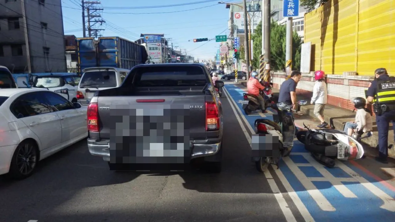 車禍現場。大溪警分局提供