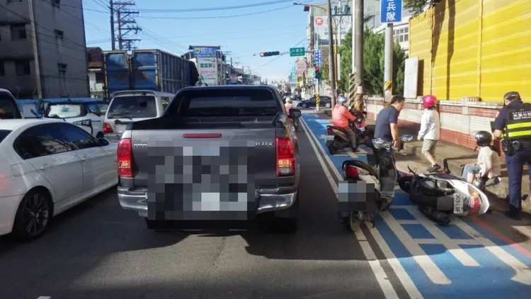 車禍現場。大溪警分局提供