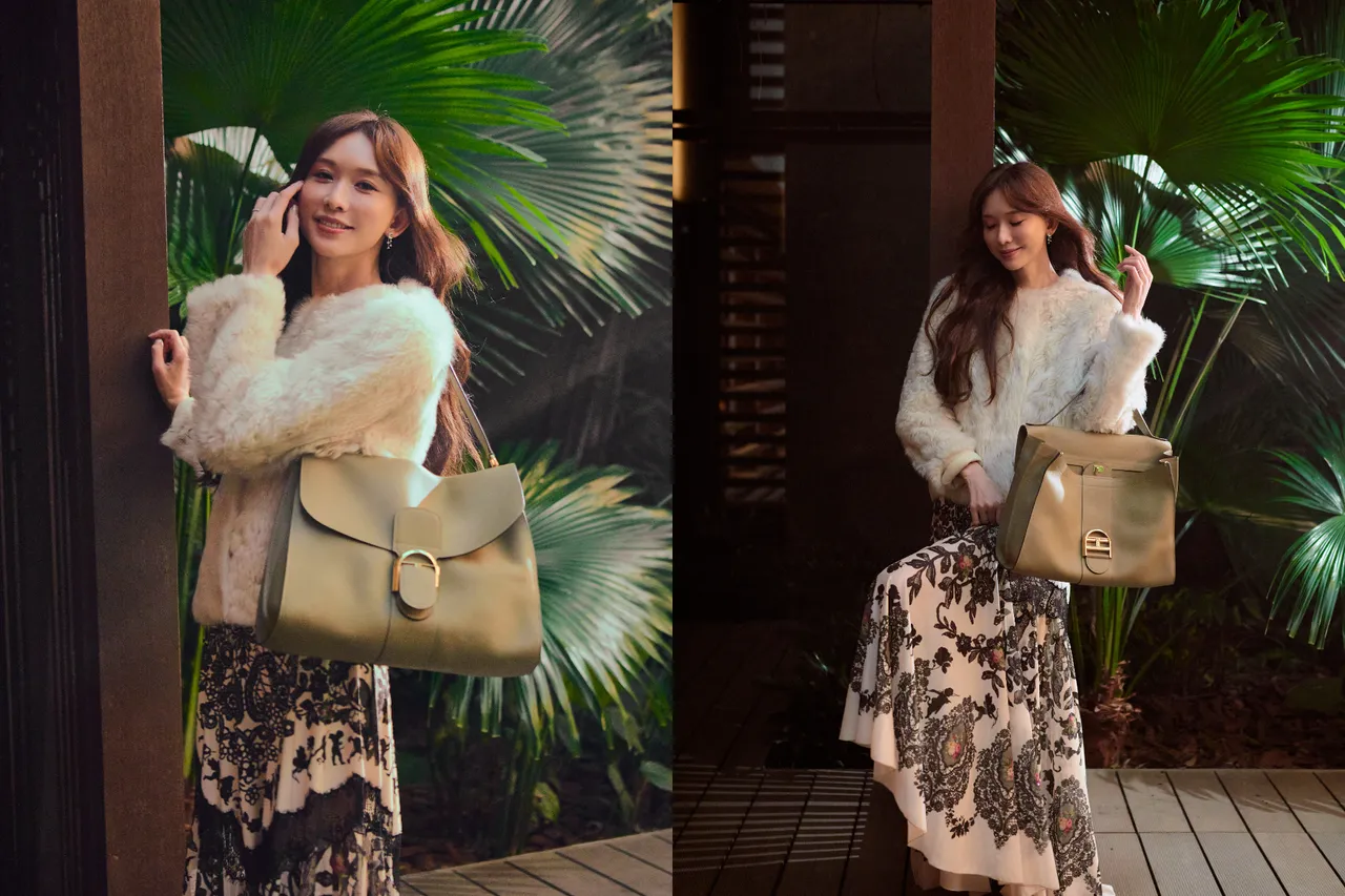 Brillant Tempo手袋的柔软触感与大容量设计，也吸引林志玲抢先搭配。品牌提供