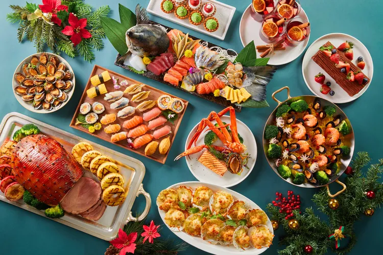 50樓Cafe「歲末海鮮饗宴」將於11月14日同步新北耶誕城登場，邀饕客大啖海陸百匯、飽覽絢麗燈海歡度佳節。業者提供