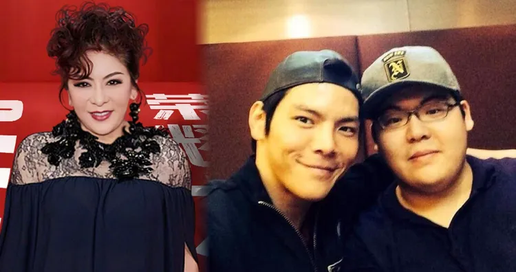 向太（左起）育有2個兒子向佐、向佑。翻攝向太微博、向華強微博