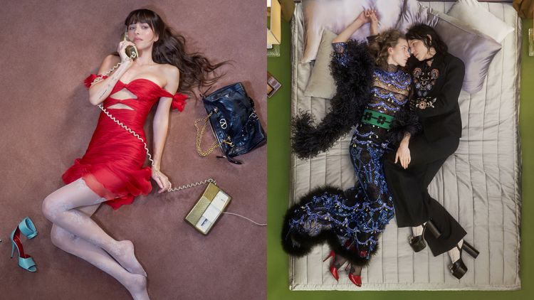 「格雷女」性感出鏡Valentino廣告 紅裙胸前開洞上演早春魅惑