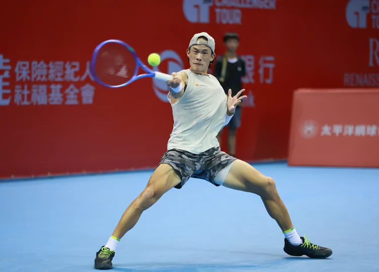 莊吉生賽後表示，希望小孩之後不要打網球，因為太累了。華國三太子盃提供