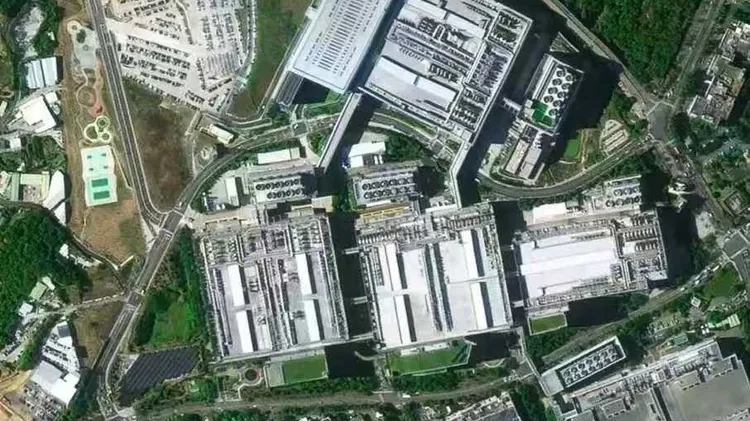 中国驻美大使馆刊出台湾新竹科学园区的高画质影像。翻摄中国驻美大使馆