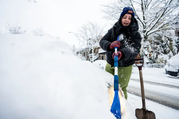 美國北部地區冬天時常有降雪。美聯社資料照片