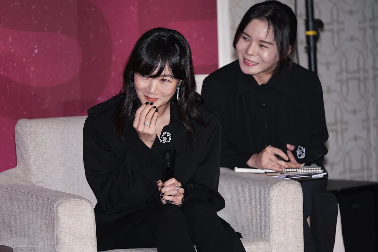 裴斗娜笑了。彭欣偉攝