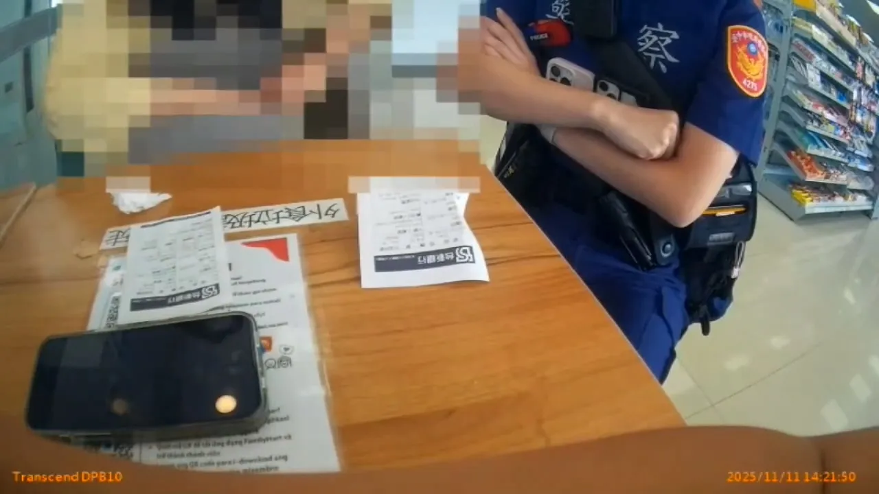 警方向陈姓说明假黑帮恐吓是诈团惯用手法。民众提供