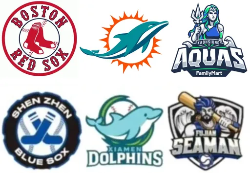 不只兄弟！中國棒球聯賽5隊有4隊logo「都像抄的」　網：不愧山寨大國