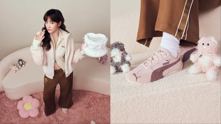 王淨搶先換上PUMA與PAZZO的聯名新鞋。品牌提供