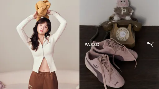 PUMA SPEEDCAT換上夢幻玫瑰粉　王淨套新裝慵懶炫腹