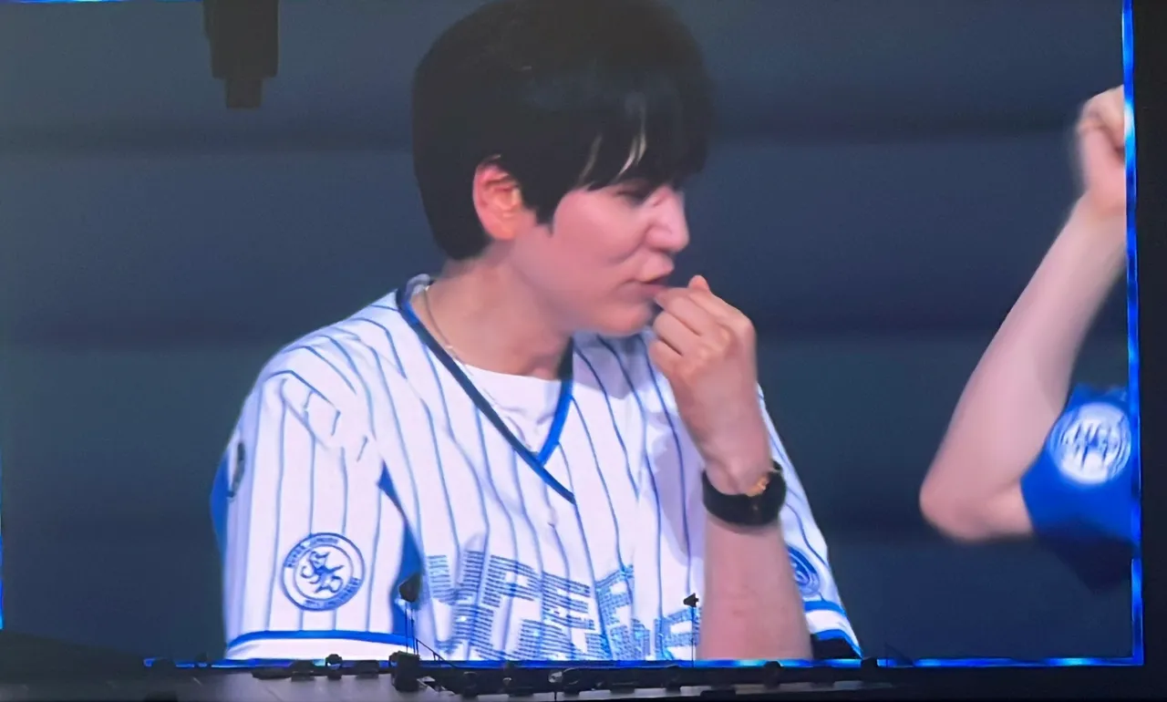 圭贤看到无人机后假哭。读者提供