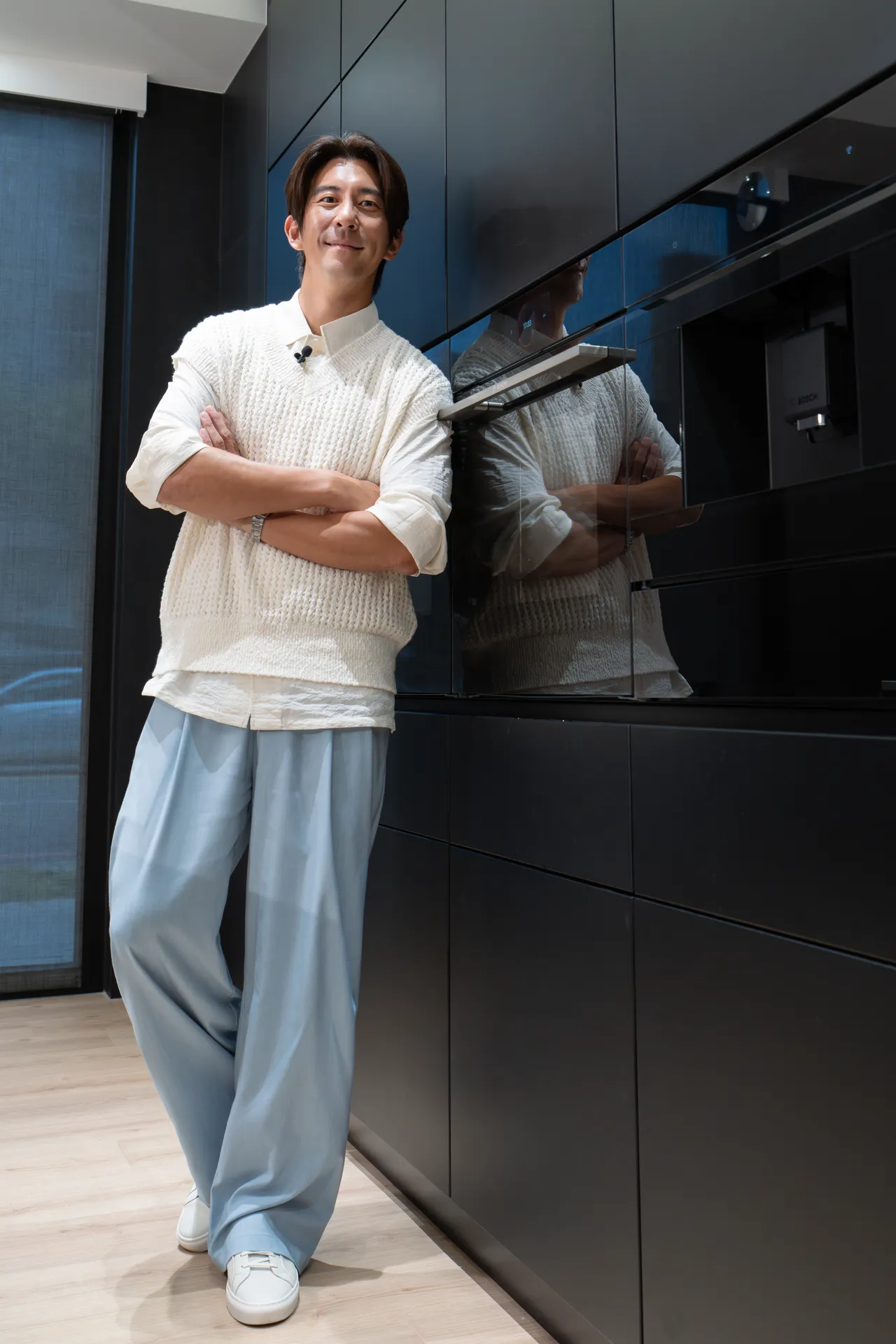 修杰楷逃兵，恐害到老婆賈靜雯陸劇拍攝。《Yahoo唐綺陽談星私廚》提供