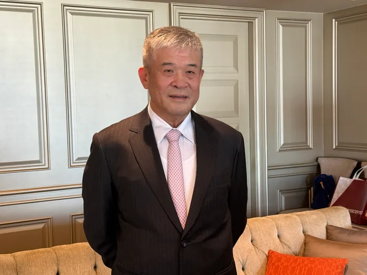 创见董事长束崇万。吕承哲摄